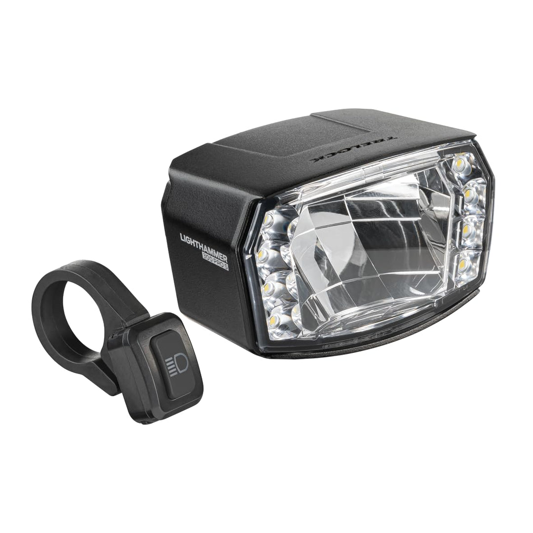 TRELOCK LS 990 Lighthammer Pro 300 Lux S-Pedelec E-Bike 12V Fahrradlicht - Inklusive Fernlicht-Schal
