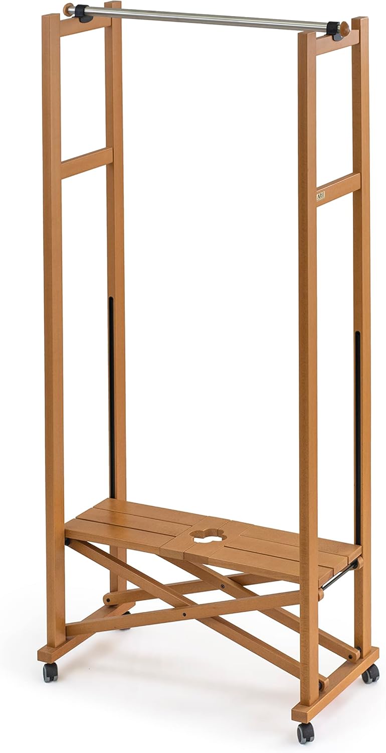 Arredamenti Italia Garderobe ELIOS, Holz - Klappbar - Ausziehbar - Farbe: Kirsche Holz AR-It il Cuor