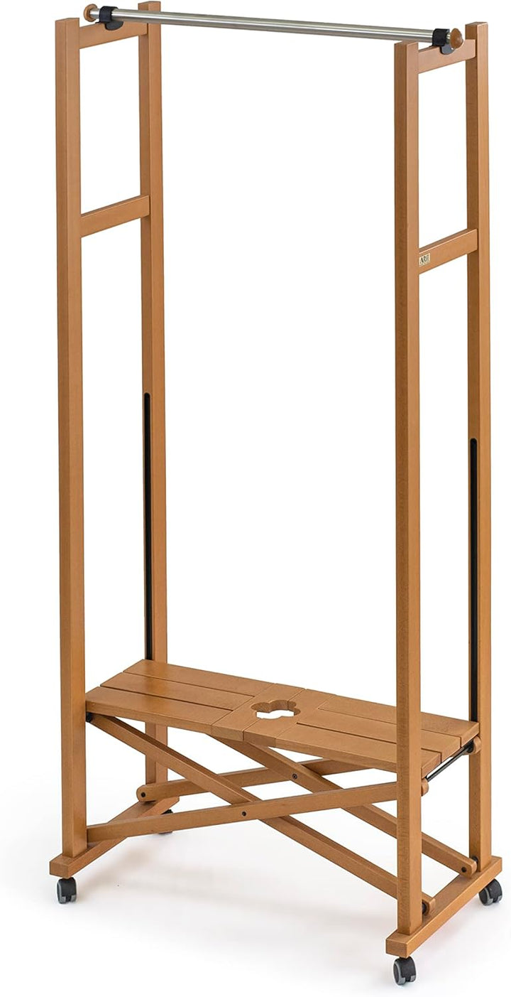 Arredamenti Italia Garderobe ELIOS, Holz - Klappbar - Ausziehbar - Farbe: Kirsche Holz AR-It il Cuor