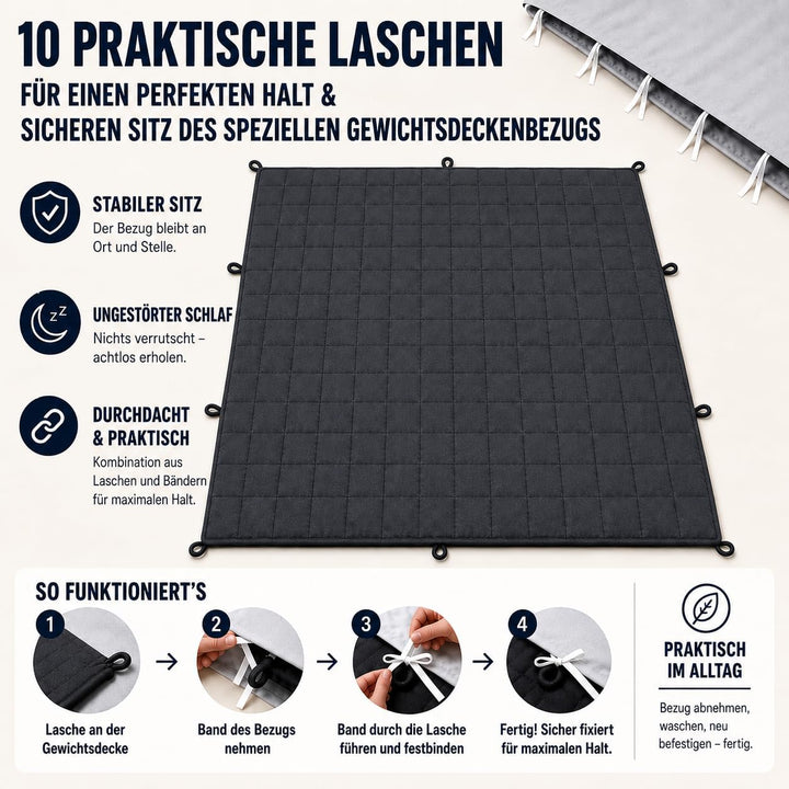 Gewichtsdecke 7kg Bettdecke 135x200 Baumwolldecke - waschbare Premium Decke, 7kg