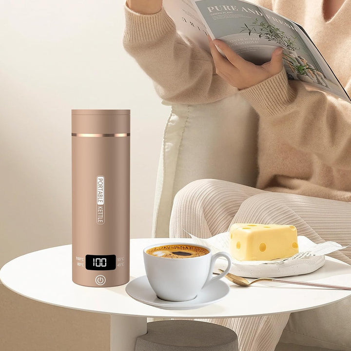 Elektrischer Reisewasserkocher Klein 500ML, Kleiner Wasserkocher Reise Schnelles Kochwasser Mini -Wa