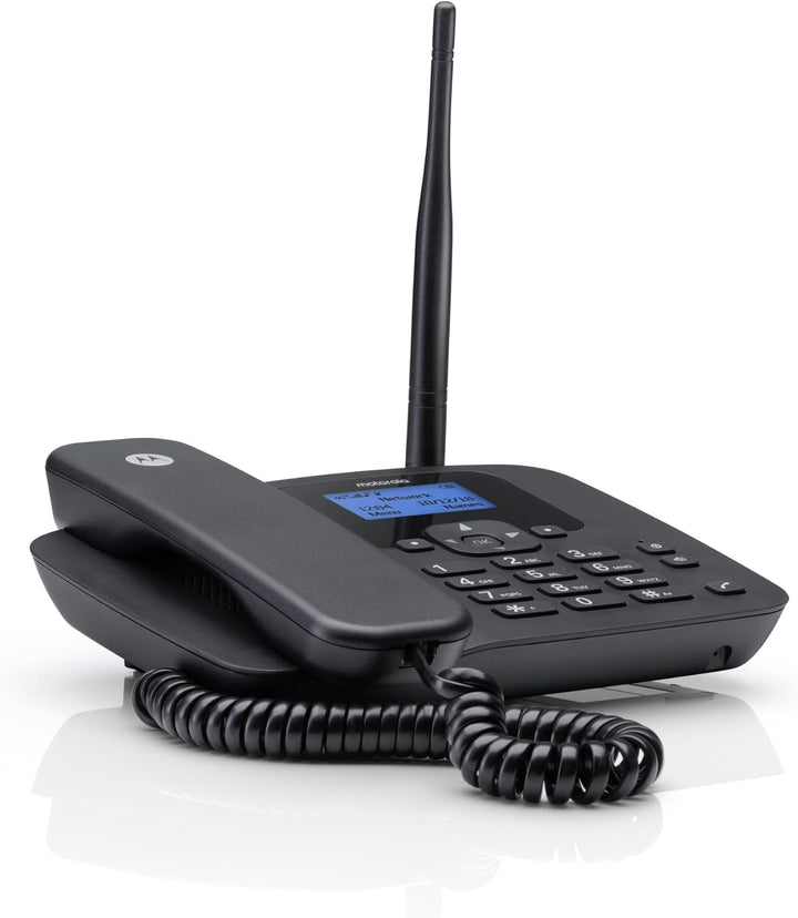 Motorola Voice – FW410L 4G-Festnetztelefon, WLAN-Hotspot, SIM-Karte, Akku-Backup, Freisprecheinricht