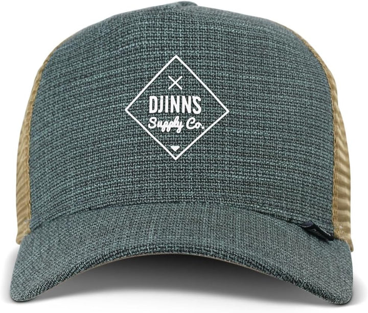 Djinns Cottoncheck HFT Cap Basecap Trucker verstellbar Mesh gebogener Schirm Kappe Einheitsgrösse HF