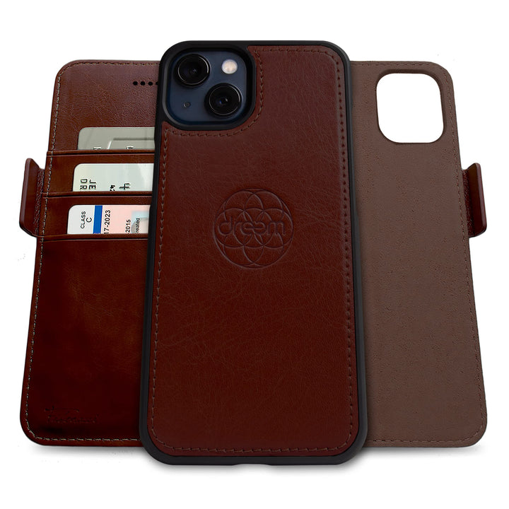 Dreem Fibonacci iPhone 13 Mini Brieftaschen-Etui / 2-in-1 stossfestes Etui und abnehmbares Folio aus
