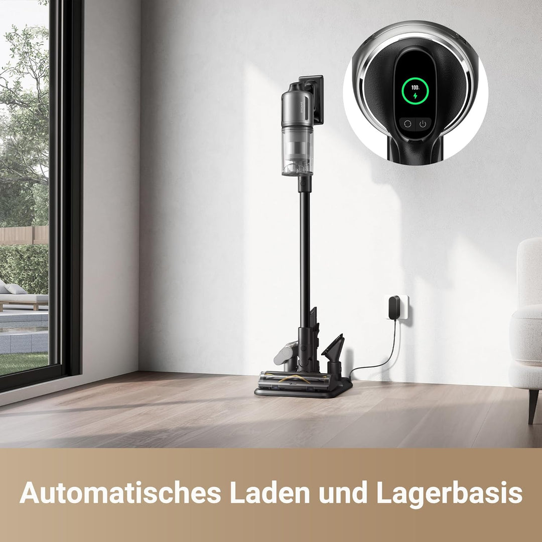 dreame Z30 Kabelloser Bodenstaubsauger, 310 AW Saugkraft, 90 min Max Reinigungszeit, Dust-Reveal-Tec