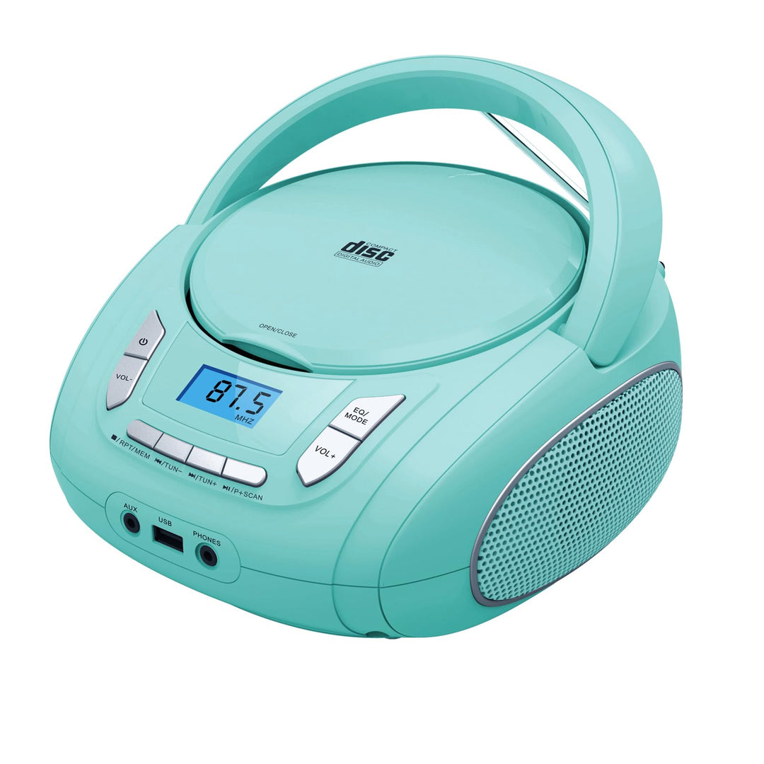 Kompakter Radio-CD-Player mit Bluetooth, FM-Radio, USB, AUX, Kopfhöreranschluss, CD-R/RW- und MP3-CD