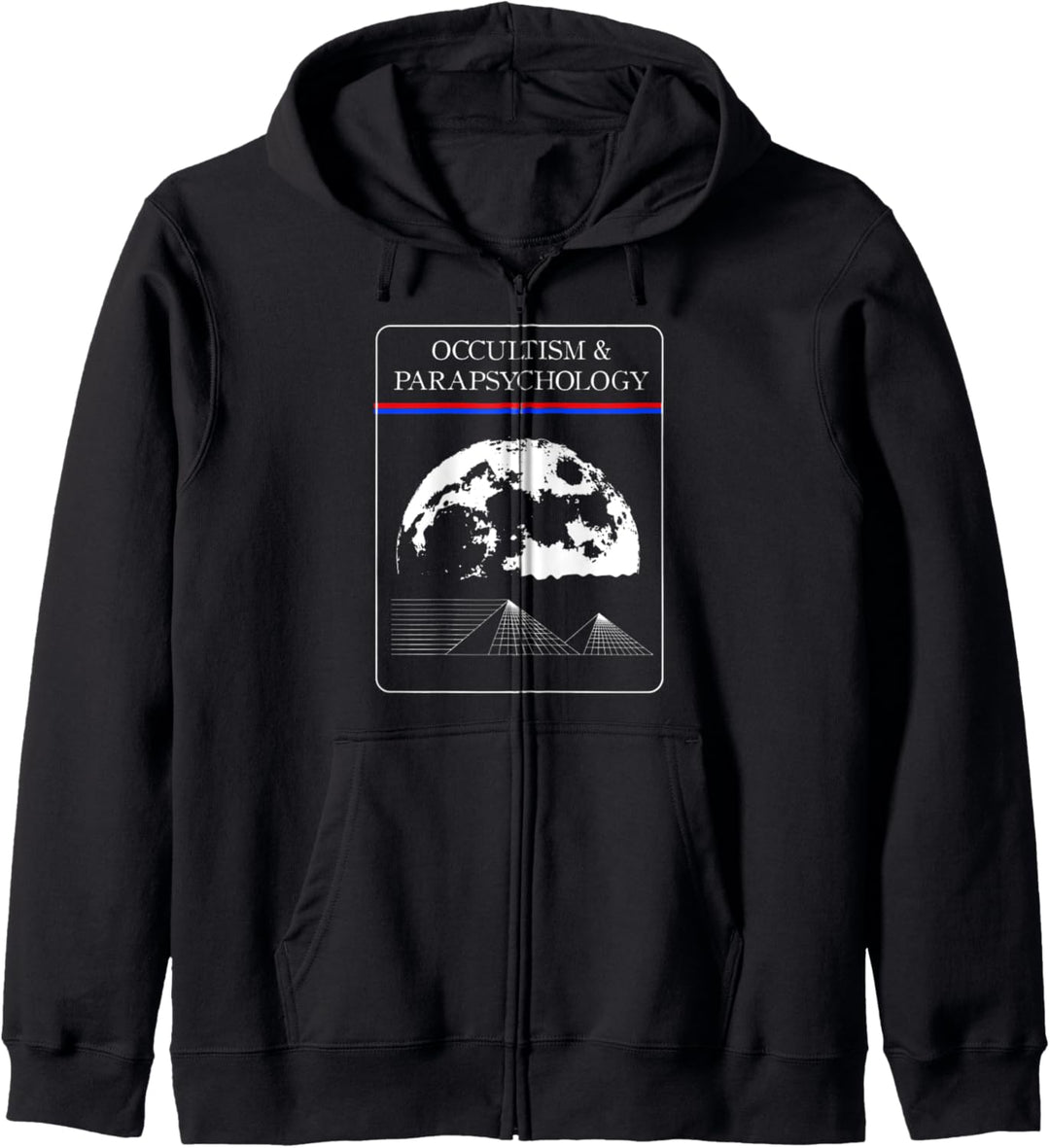 Gothic Occultism & Parapsychology Goth Satanic Moon Kapuzenjacke
