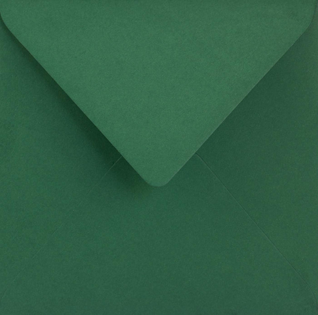 Netuno 500 Umschläge quadratisch Dunkel-Grün 153 x 153 mm 115g Sirio Color Foglia grüne Briefumschlä