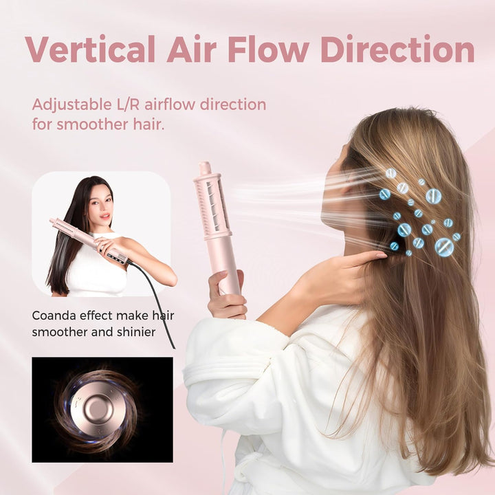 Pro Air styler 8 in 1 Hair Styler set 1400w Airbrush Haarstyler mit 110000 U/Min fön mit diffusor, R