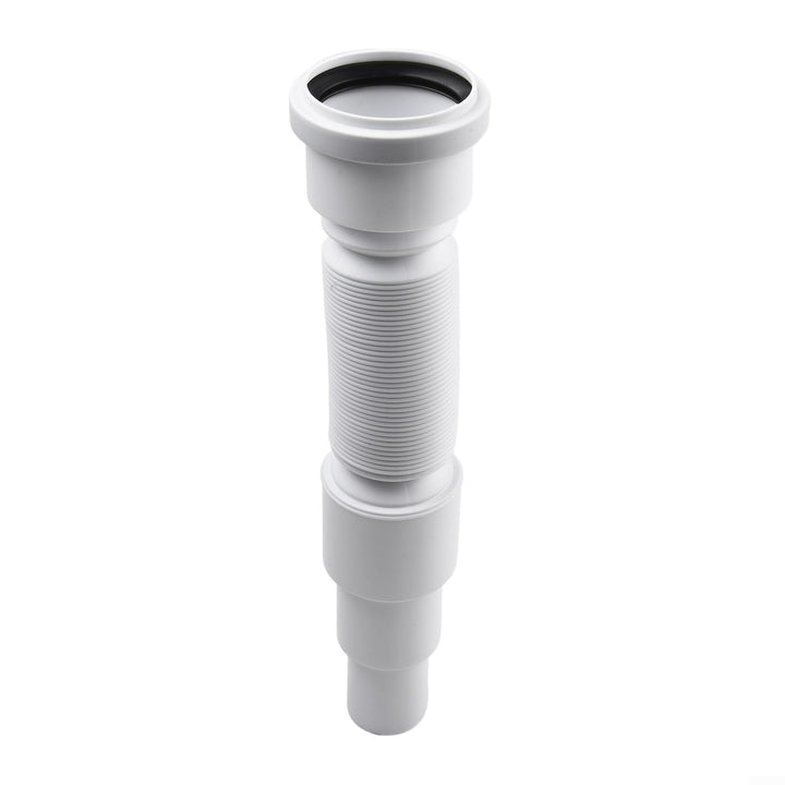 PVC-Abflussrohr, ausziehbar bis zu 1 m Länge, geeignet für Dusche und Badewanne, 50 mm Durchmesser,