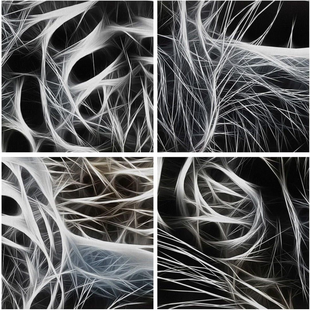 Bilder auf Leinwand Abstraktion modern Leinwandbild mit Rahmen 70x50cm Wandbilder Dekoration Wohnzim