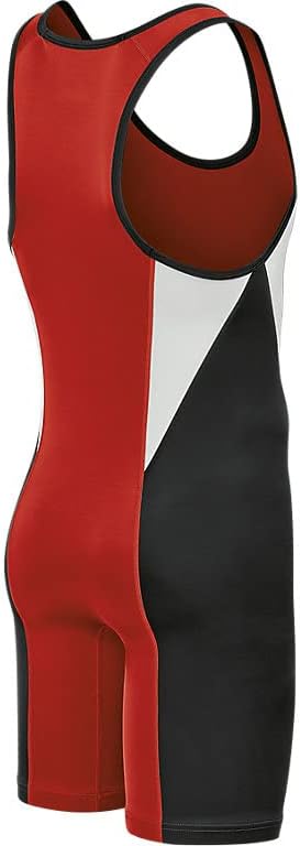 ASICS Herren Legit Wrestling Singlet Unterhemd (1er Pack) XXL Rot / Schwarz, XXL Rot / Schwarz