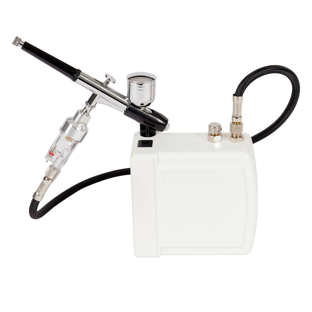 Luftpinsel-Set, Airbrush Set mit Kompressor für Modellbau Nailart Kunstmalerei und DIY Projekte 7cc