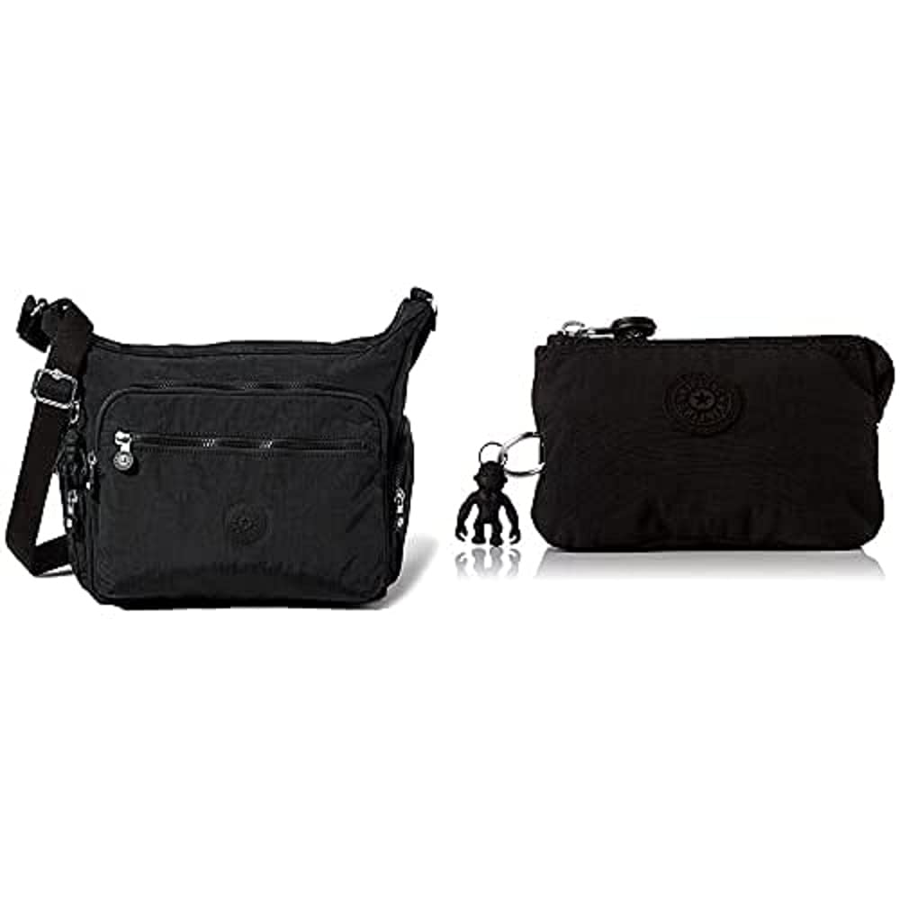 Kipling Damen Gabbie Crossbody, Schwarz, 18.5x35.5x30 cm EU Damen kreativitet POUCHES CASES, Black N