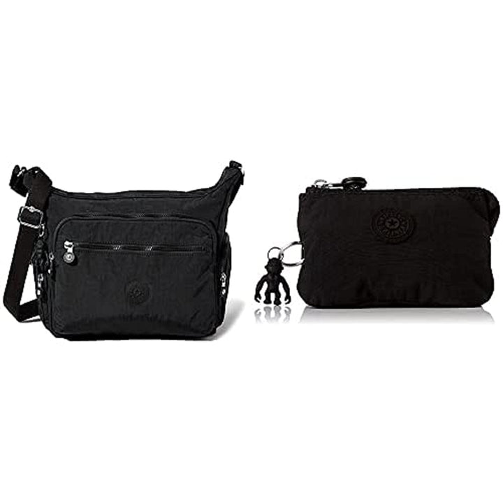 Kipling Damen Gabbie Crossbody, Schwarz, 18.5x35.5x30 cm EU Damen kreativitet POUCHES CASES, Black N