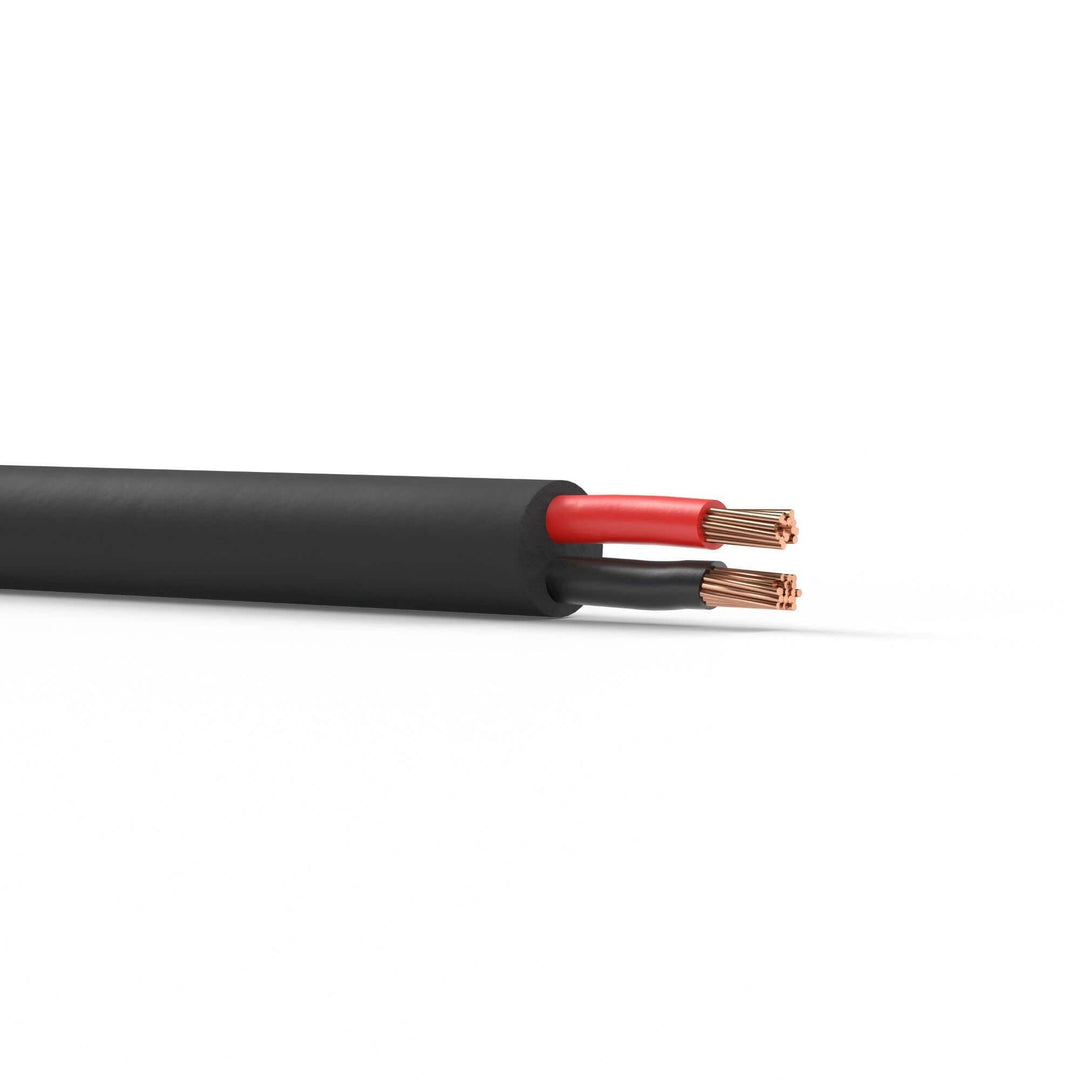 PD Connex RX13 – 100V Lautsprecherkabel 2x 1,5 mm² – 305 m Kabelrolle – schwarzes Lautsprecherkabel