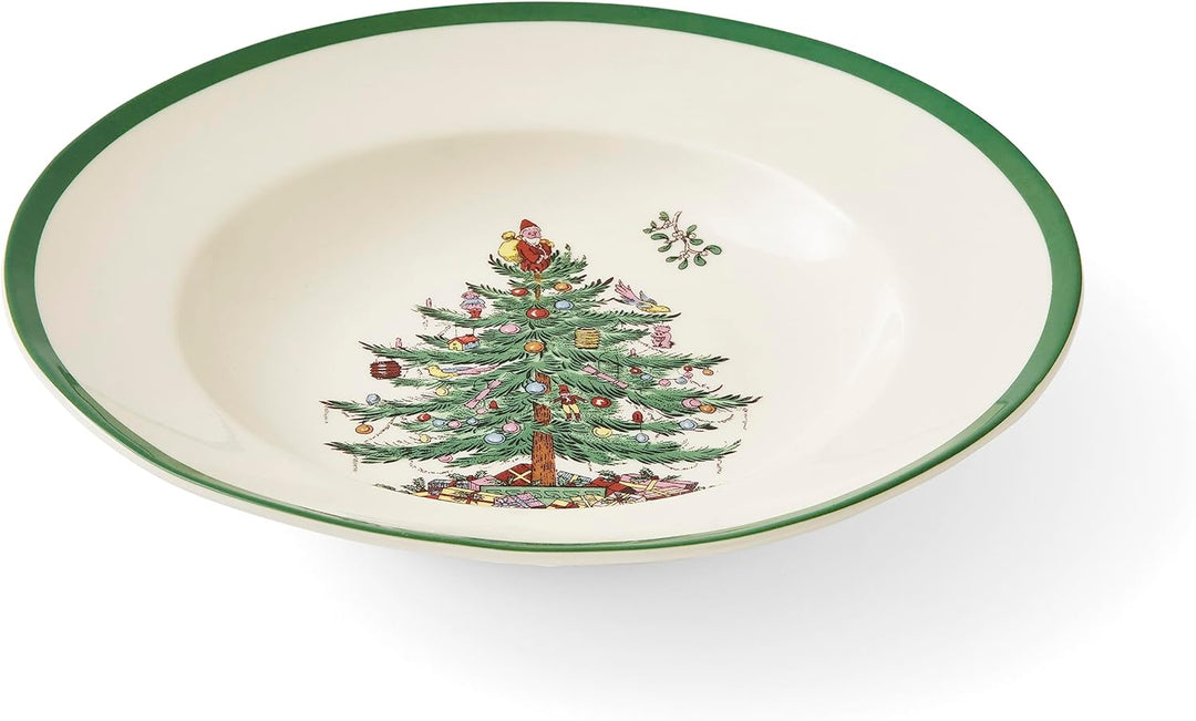 Portmeirion Home & Gifts Spode Suppenteller, Keramik, mehrfarbig, 4 Stück, 23 x 23 x 4 cm Weihnachts