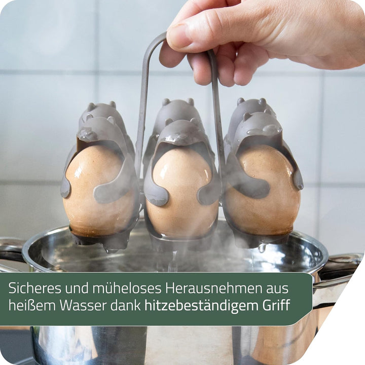 PELEG DESIGN - Eggbears | Universal-Eierhalter | Eierkocher | Eierbecher | Eierbox | Eierbecher lust