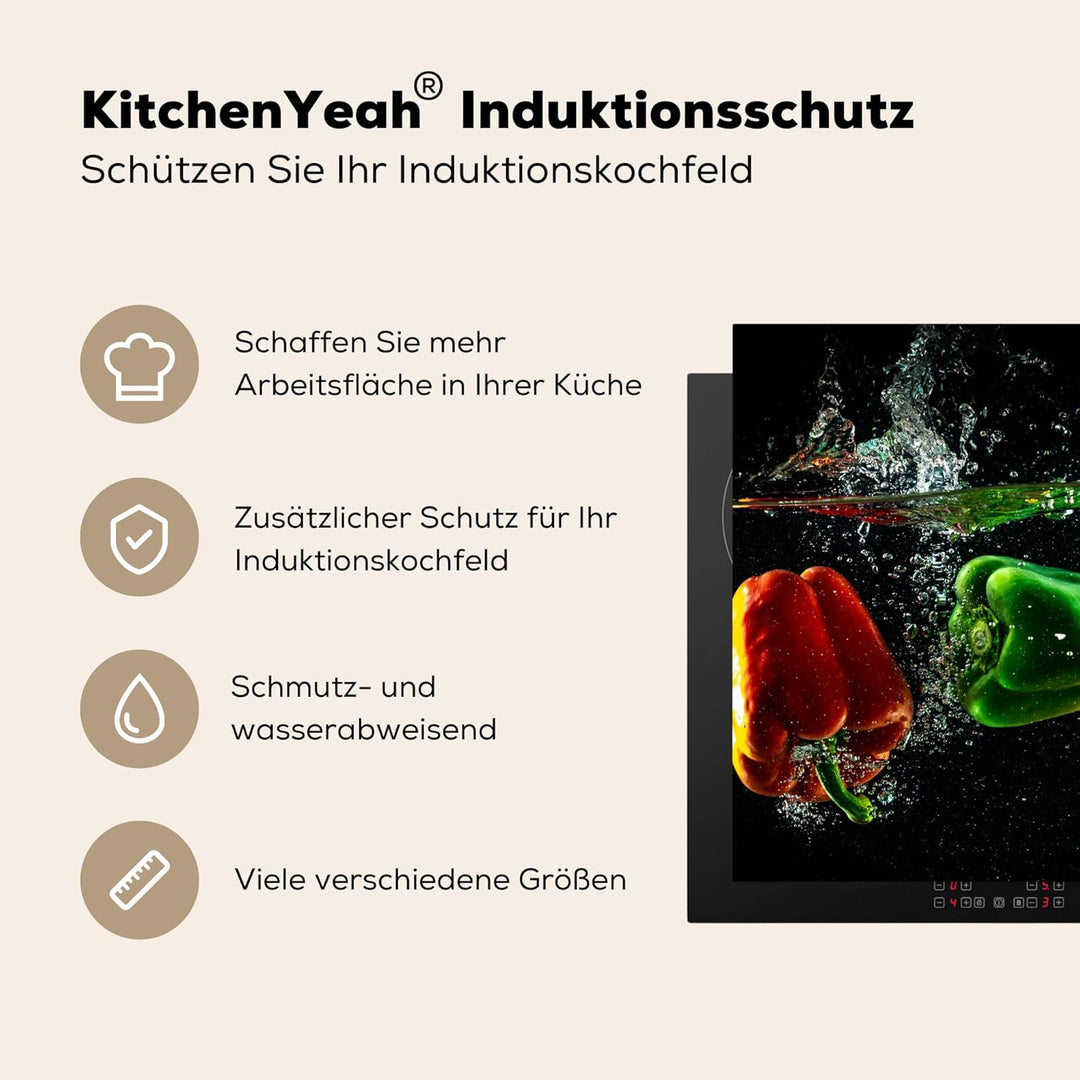 Herdabdeckplatte Einteilig Induktionsmatte Küche Abdeckung Ceranfeld Herd Abdeckplatte Deko Vinyl Ma