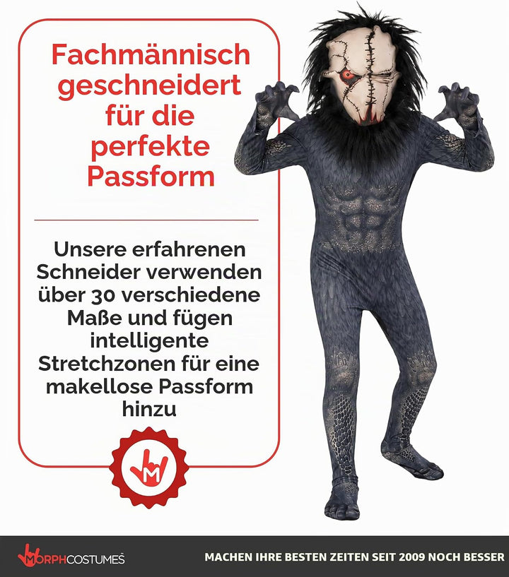 Morphsuits Kinder Seed Eater, Halloween Kinder, Halloween, Halloween Kostüm Monster, Schwarz Monster