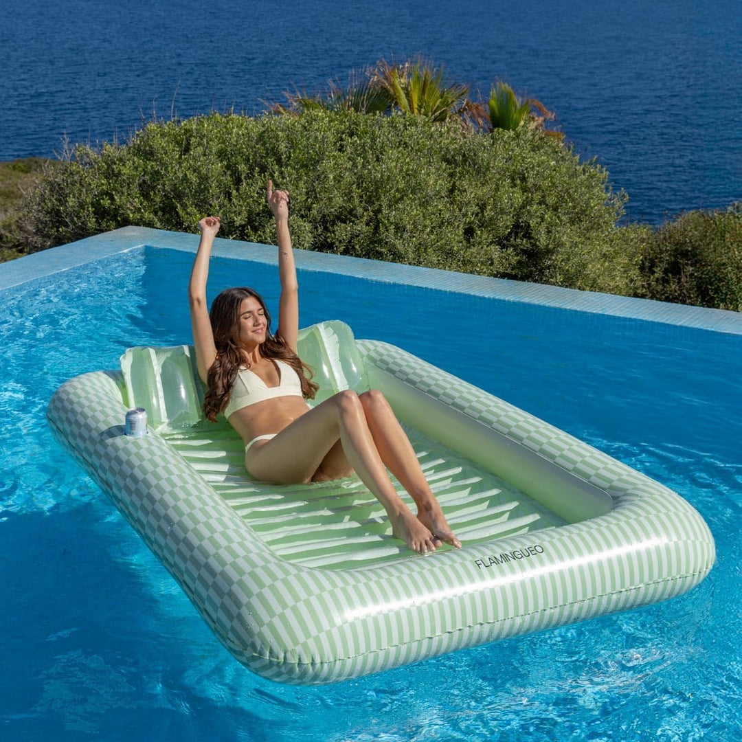 Flamingueo Luftmatratze Pool - Wassermatratze, Schwimmmatratze, Luftmatratze Strand, Wasserhängematt