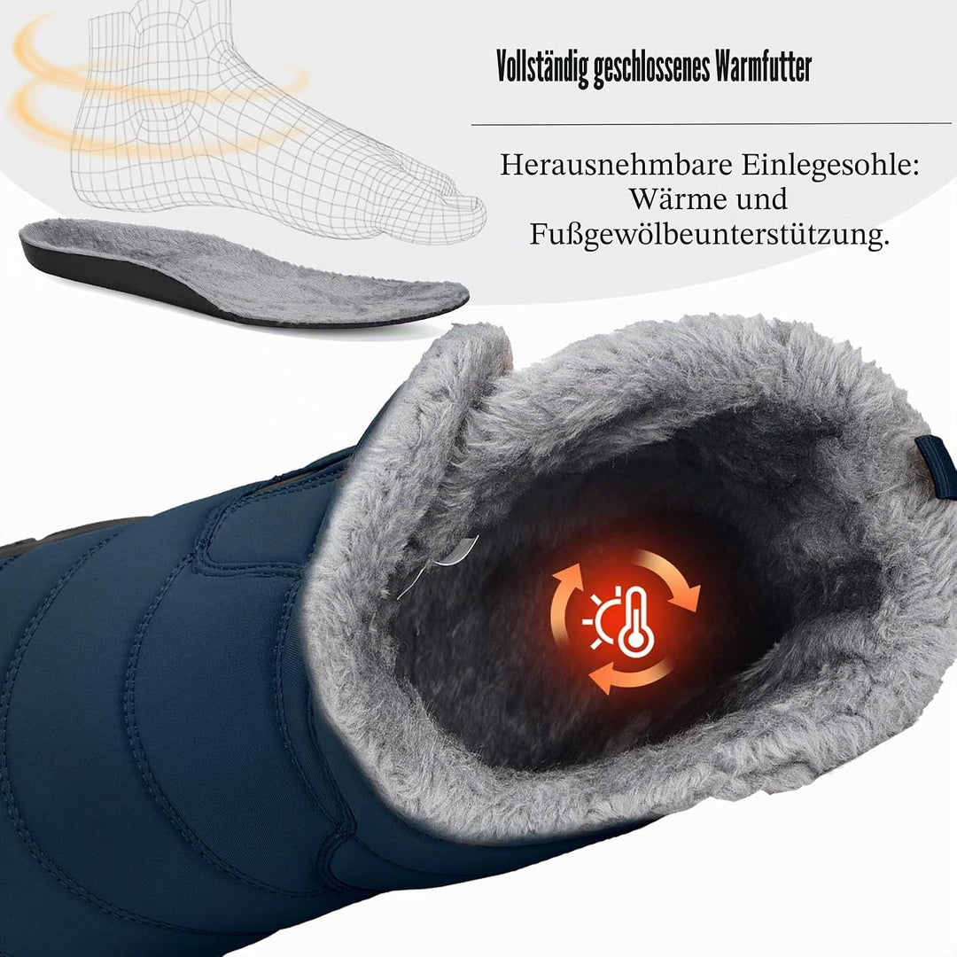 Barfussschuhe Herren Gefüttert Winterschuhe Damen Warm Winterstiefel Winter Schneestiefel 41 EU Dunk