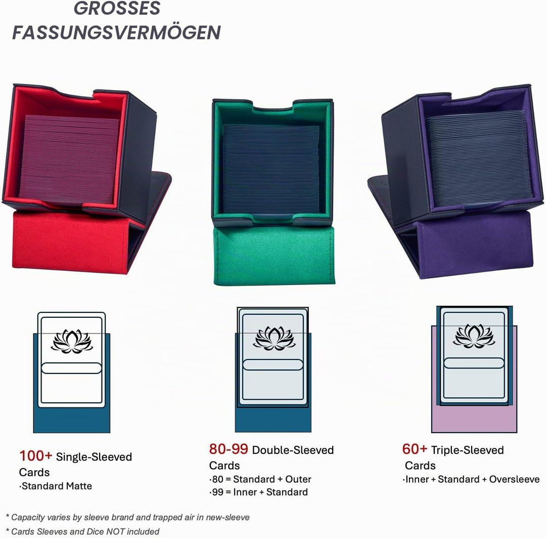 Mage Tech Adventurer [Hero] Modulare Deckbox - passt für 99 doppelt gesleevte Karten - Avatar-Halter