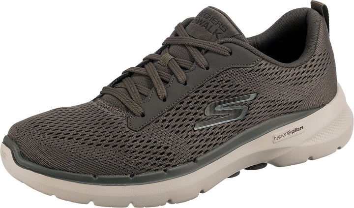Skechers Herren Sneakers 41 EU Taupe Textile Synthetic, 41 EU Taupe Textile Synthetic