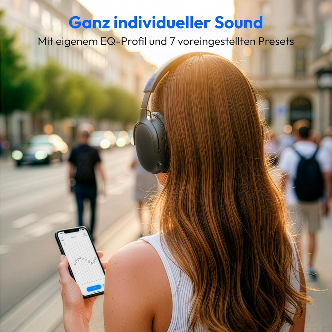 MEDION Over Ear Kopfhörer HX-1 Pro (kabellos, Hybrid Active Noise Cancelling ANC, Bluetooth 6.0, Wir