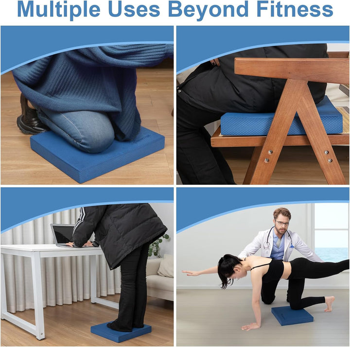 StrongTek Professional Foam Exercise Balance Pad.15.8" x 13" x 2", High Density TPE Schaum Kniepolst