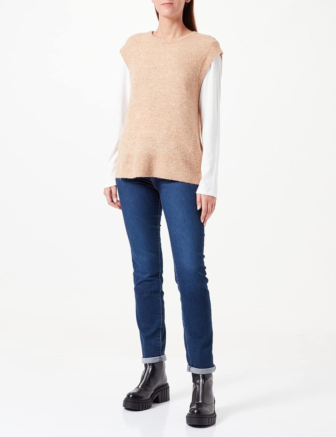 s.Oliver BLACK LABEL Damen Slipover 40 Brown, 40 Brown