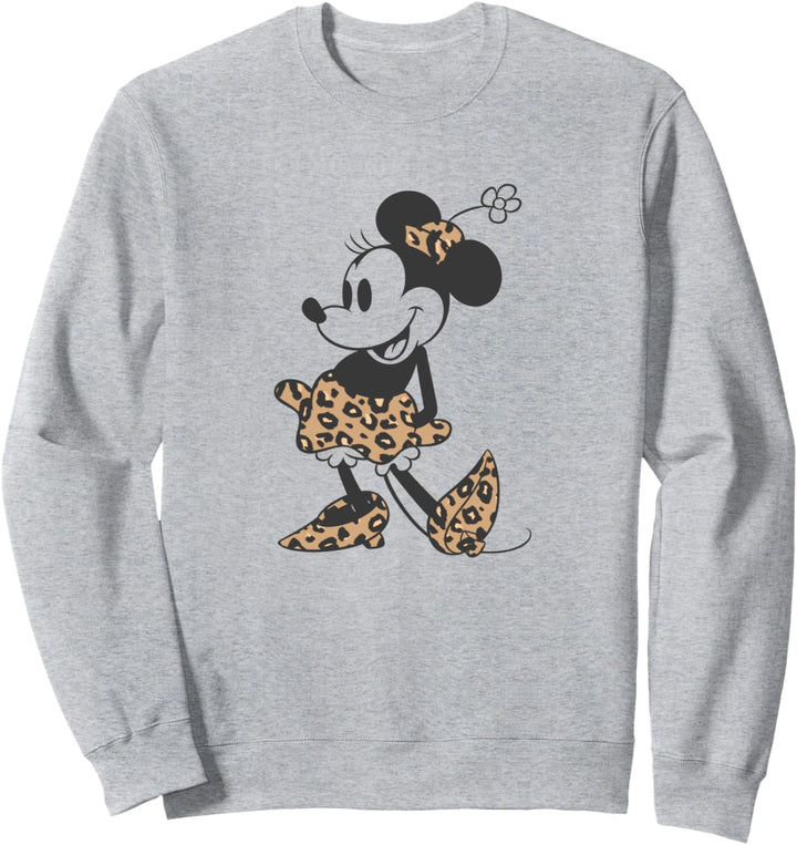 Disney Minnie Mouse Cheetah Print Outfit Sweatshirt
