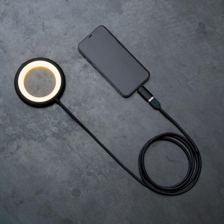 Bily LED-Leselampe, tragbar und nomadisch, schwarz – 3 Helligkeitsstufen, ohne Batterie oder Akkus,