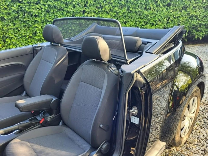 GermanTuningParts Windschott für Volkswagen Beetle ab 2013 - Klappbar - mit Schnellverschluss – Schw