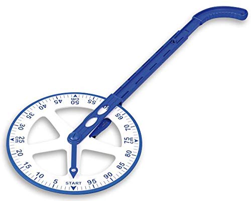 Betzold 82008 Schul-Tachometer mit Zählwerk, blau/weiss, 31.8 cm, Blau/Weiss