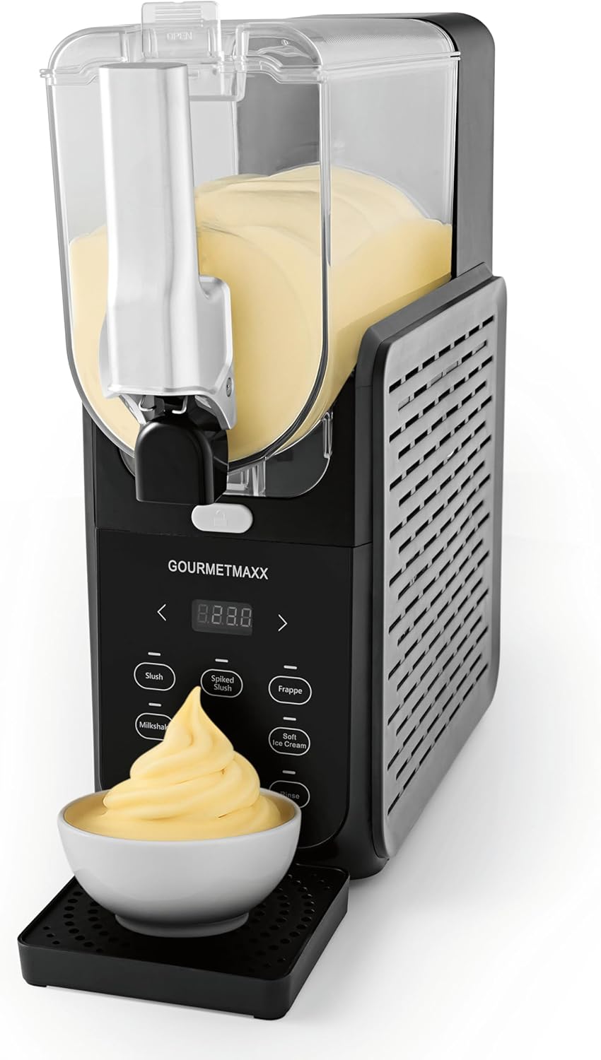 GOURMETmaxx FreezeUp Slush Eis Maschine | Slush Ice Maker mit 5 Modi | Slushmaschine für Slushies, M