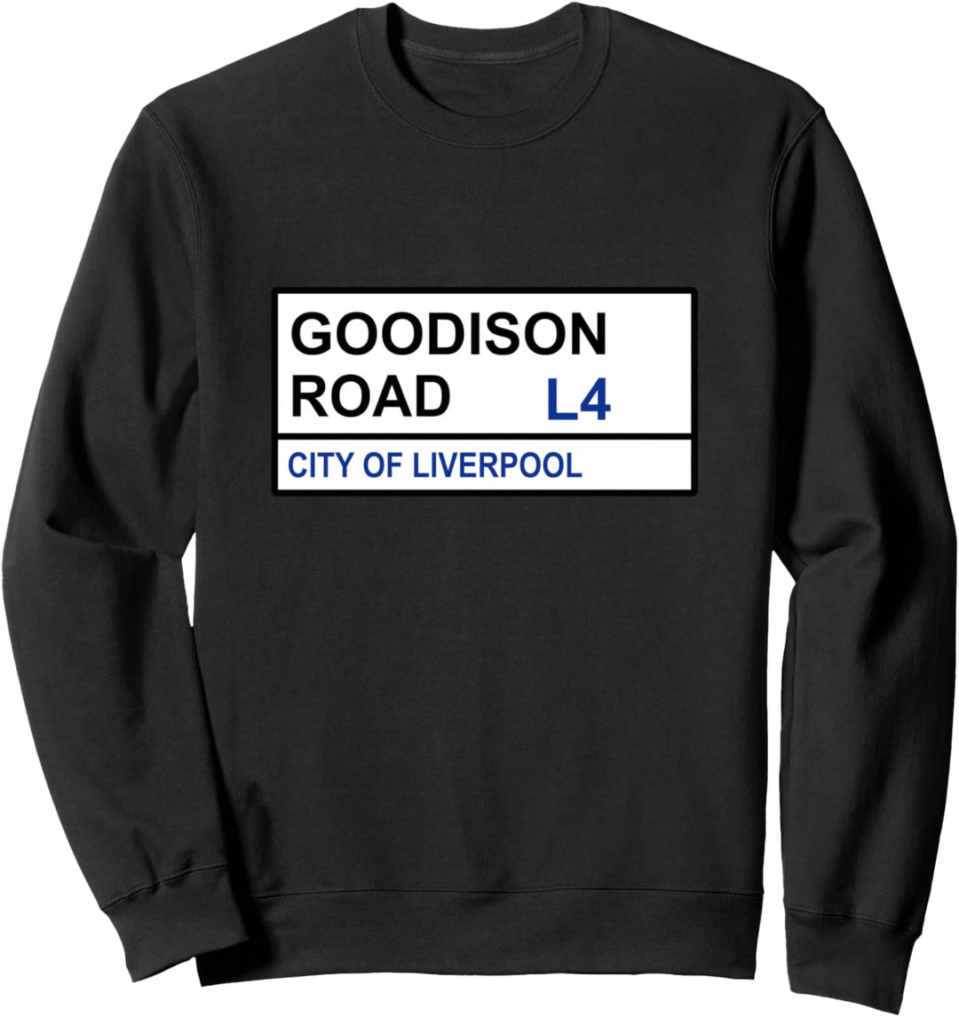 Strassenschild Everton Football Team Goodison Sweatshirt