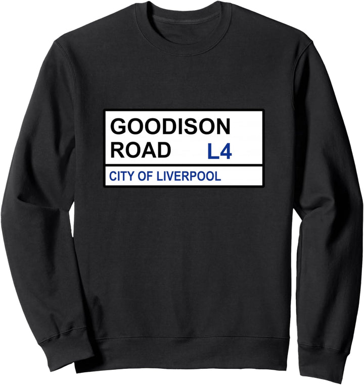 Strassenschild Everton Football Team Goodison Sweatshirt