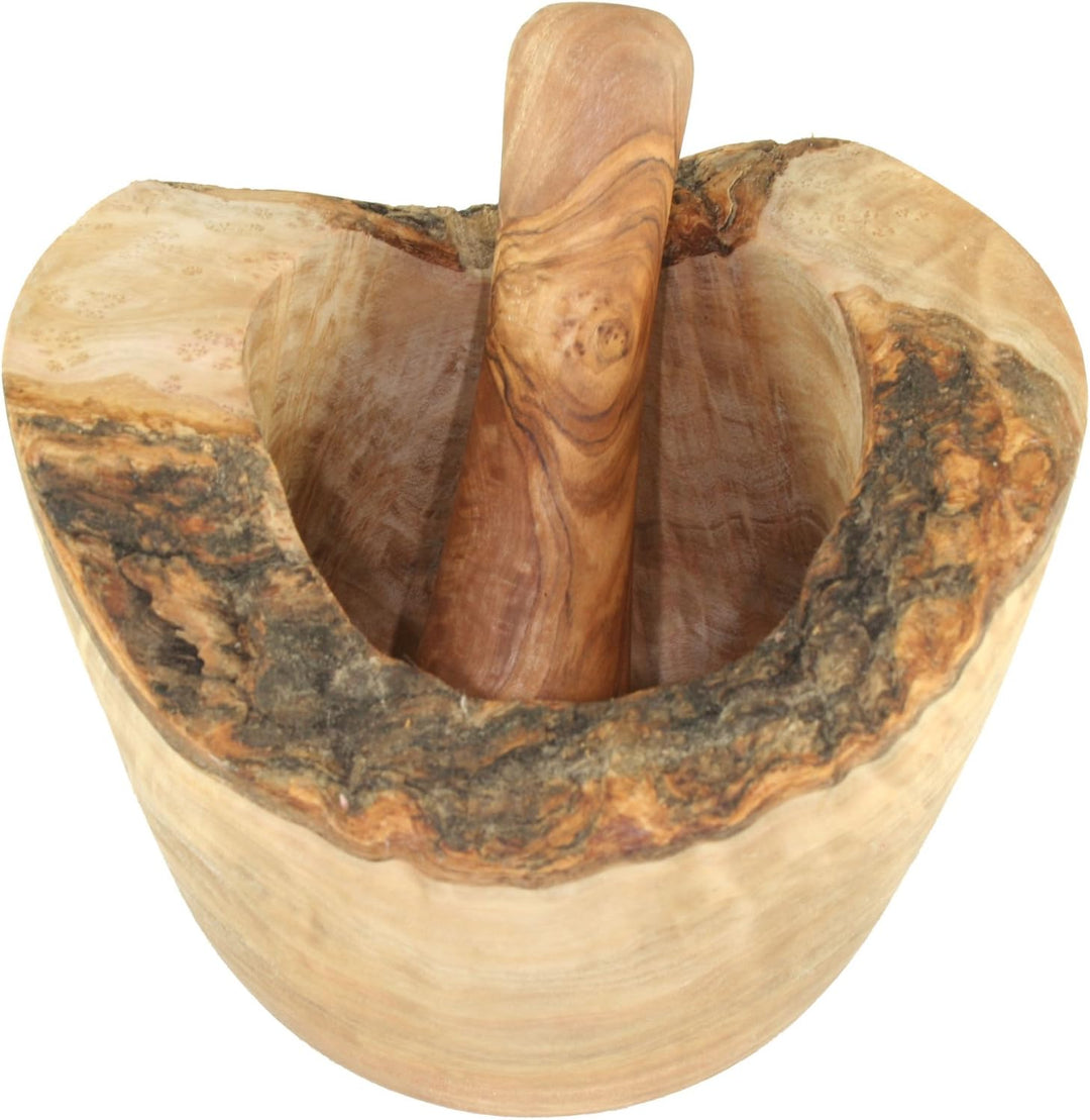 D.O.M.® Mörser Rustikal 12 cm aus Olivenholz