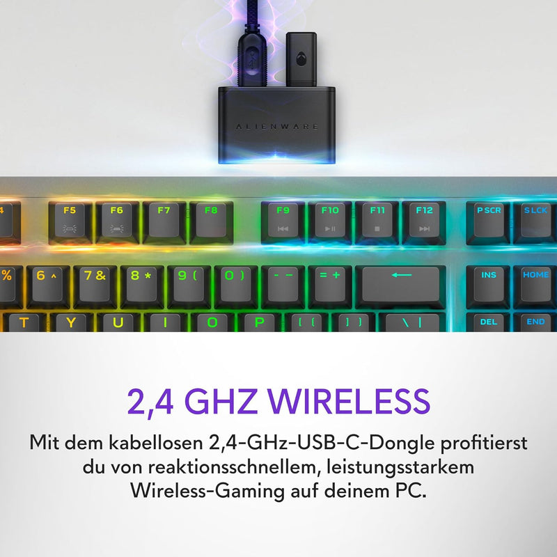 Alienware Tri-Mode kabellose Gaming Tastatur - AW920K (Dark Side of The Moon)