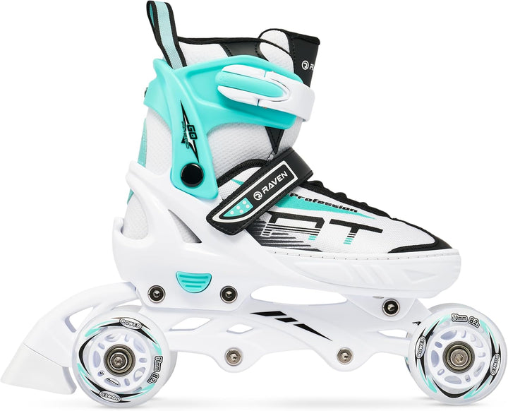 RAVEN Profession 4in1 Inlineskates Triskates Rollschuhe Schlittschuhe Inliner für Kinder und Erwachs