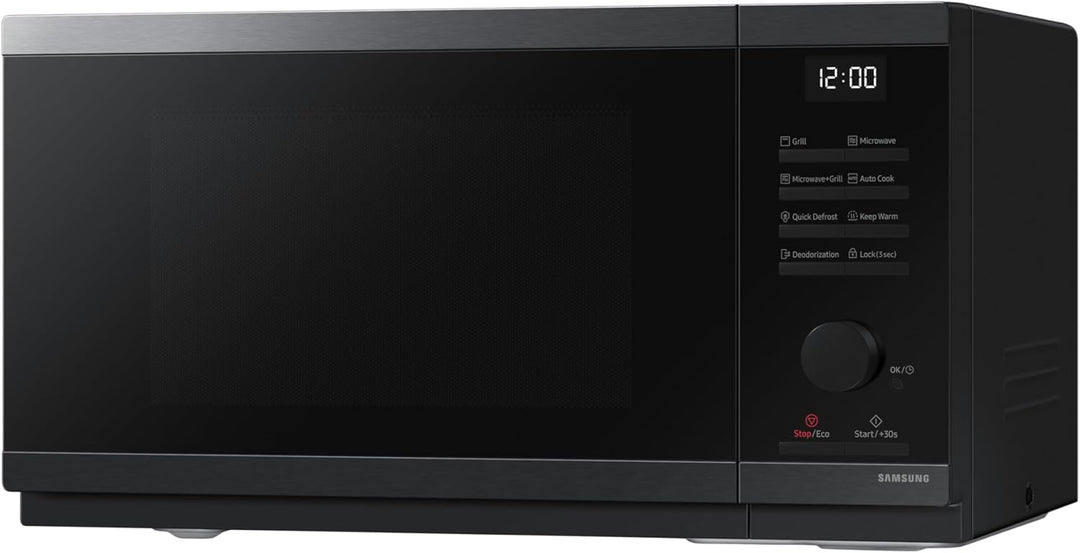 Samsung MG23DG4524AGE1 Mikrowelle mit Grill, 23 l, 800 W, Schwarz