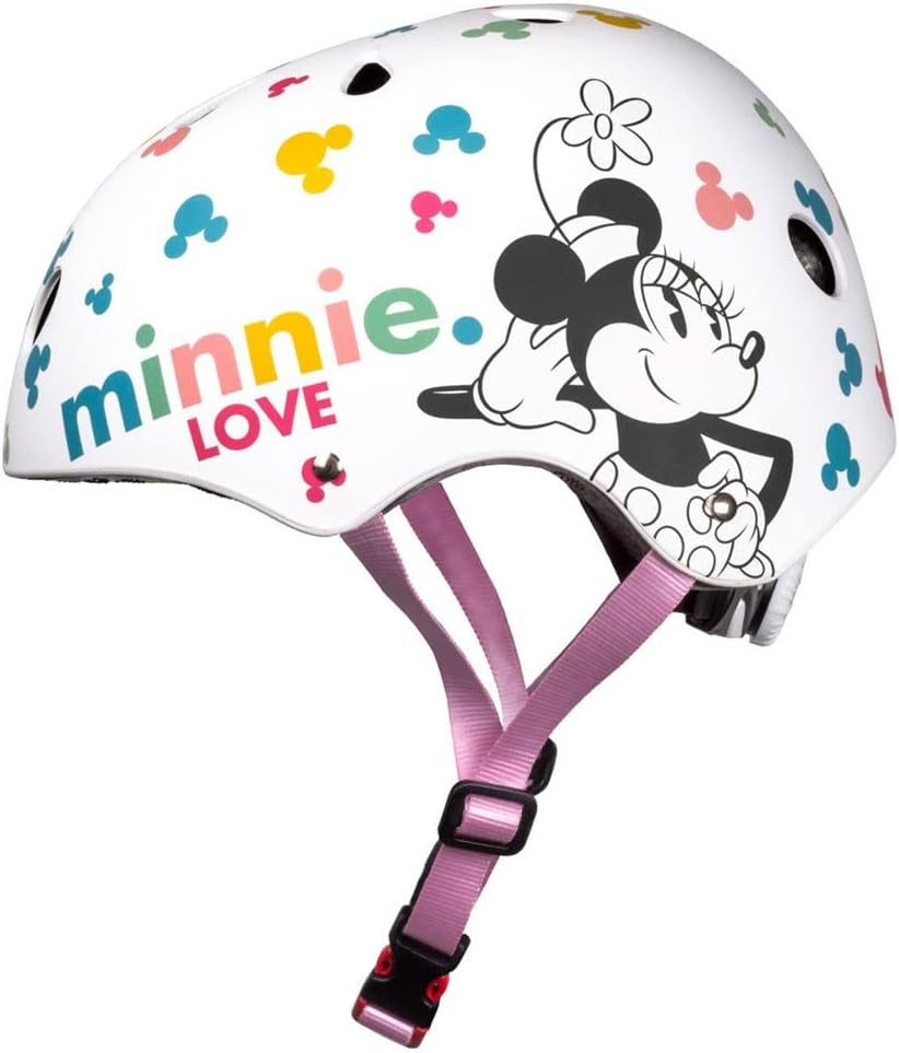 Seven Polska Mädchen Minnie Mouse Skaterhelm, weiss, M