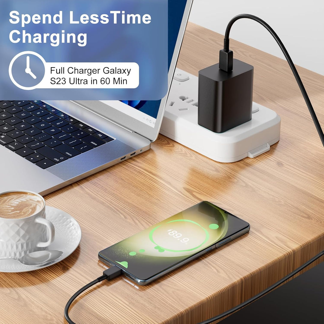 45W Ladegerät USB C Schnellladekabel für Samsung Galaxy S25 Ultra S24 S23 S22 FE 5G A56 A55 A54 A36