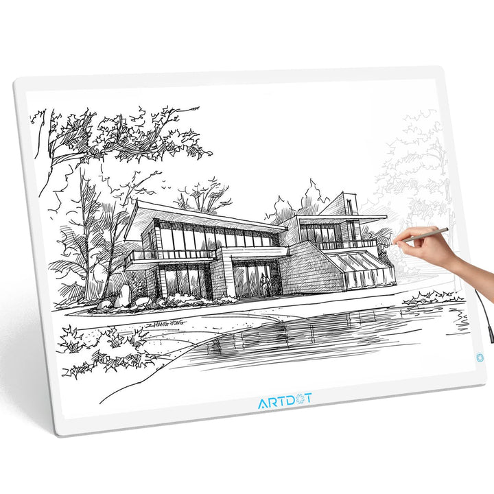 ARTDOT Leuchttisch A1 für 5D Diamond Painting Zubehör, Einstellbare Helligkeit Diamant Painting Lich