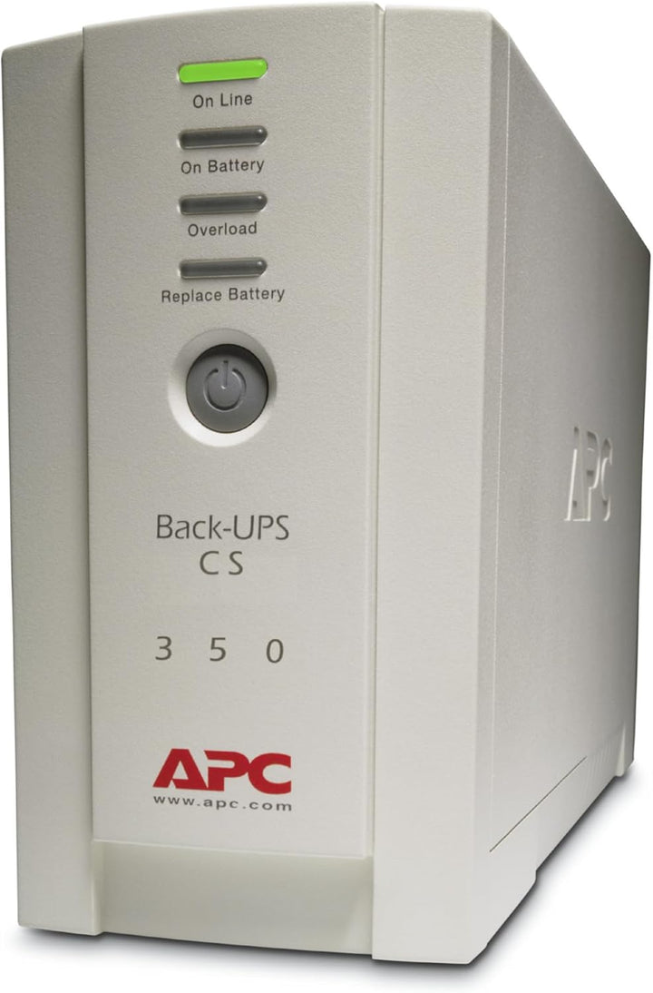 APC Back-UPS CS - BK350EI - Unterbrechungsfreie Stromversorgung 350VA (4 Ausgänge IEC, Überspannungs