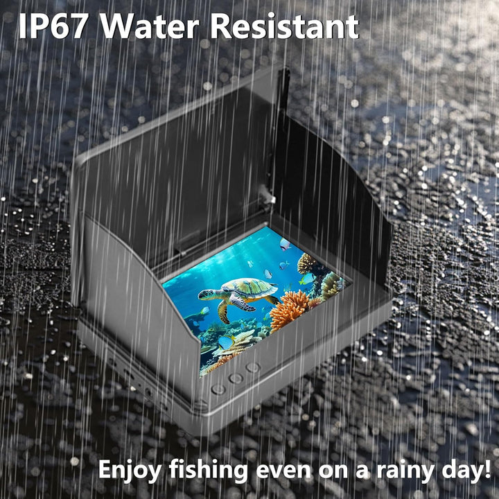 Unterwasser-Angelkamera Fischfinder, 5000 mAh IP67 wasserdichte Weitwinkelkamera mit Infrarot-Nachts