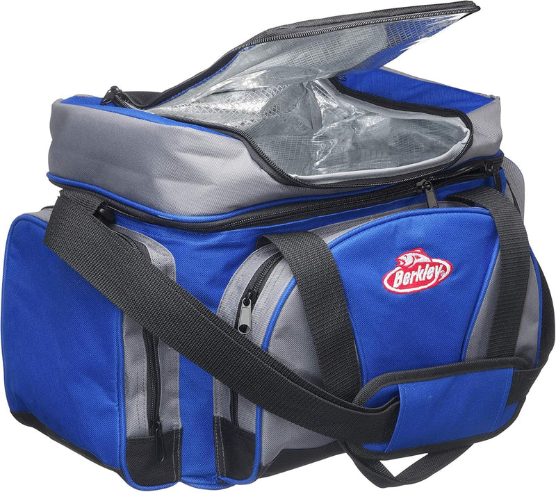 Berkley System Angeltasche/Tackletaschen – inklusive Köderboxen L Blue/Grey, L Blue/Grey