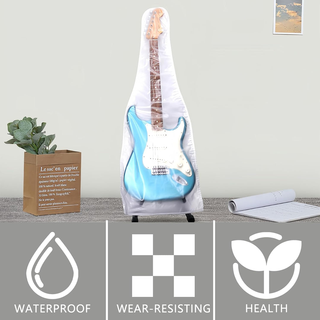 Musiin Gitarren-Abdeckung, transparent, mattiert, Staubschutz für E-Gitarre, eleganter Schutz für Ih