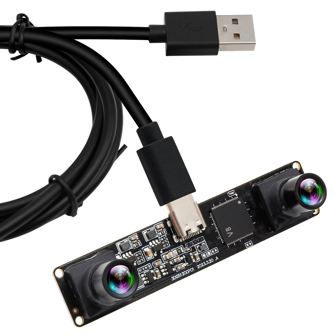 ELP 120fps 3D Stereo USB Kamera Global Shutter 1200P Synchronisierung Dual Lens USB Kameramodul 90 G